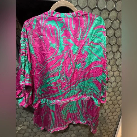 Zoa New York - Bloomingdale's Silk Blouse - Size Large - Picture 2 of 6